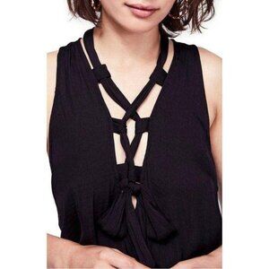 Free People Silky Criss Cross Top